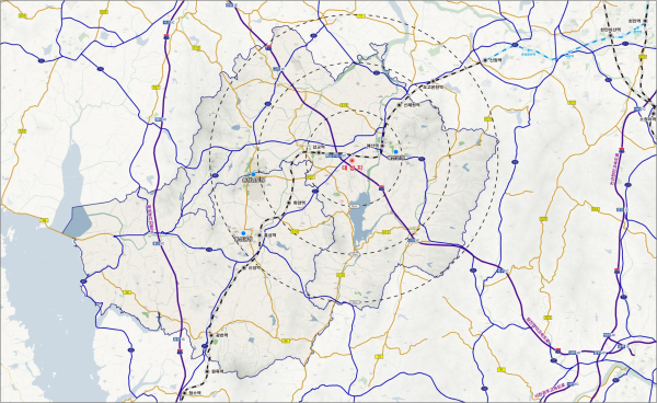사업 대상지 지도