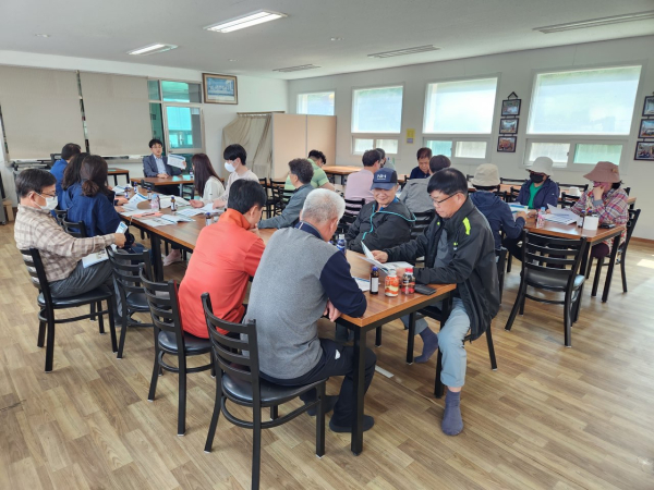 충광농원 악취 개선 교육 간담회 개최 모습