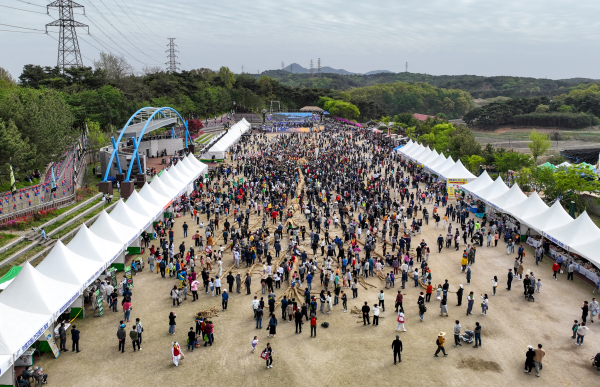 2023 기지시 줄다리기 전경