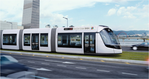 대전 도시철도 2호선 트램 조감도(대전시 제공)