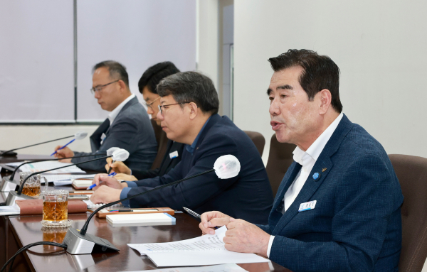 부서별 분담업무 추진계획 보고회 진행 모습