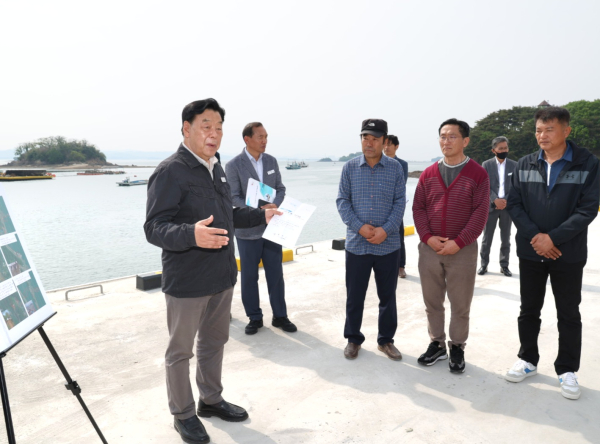 일반농산어촌개발 및 어촌뉴딜사업 현장 방문 (대야도를 찾은 가세로 군수 )