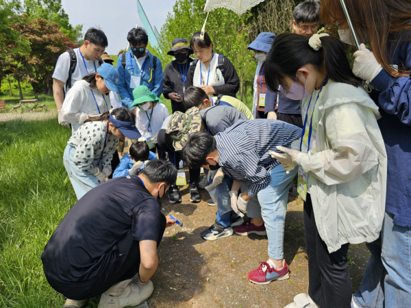 13일 농어촌연구원 내 간척습지에서 청소년을 위한 생태투어 프로그램을 운영하였다.