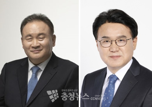 (좌측부터) 더불어민주당 이상민 의원(대전 유성을), 황운하 의원(대전 중구)