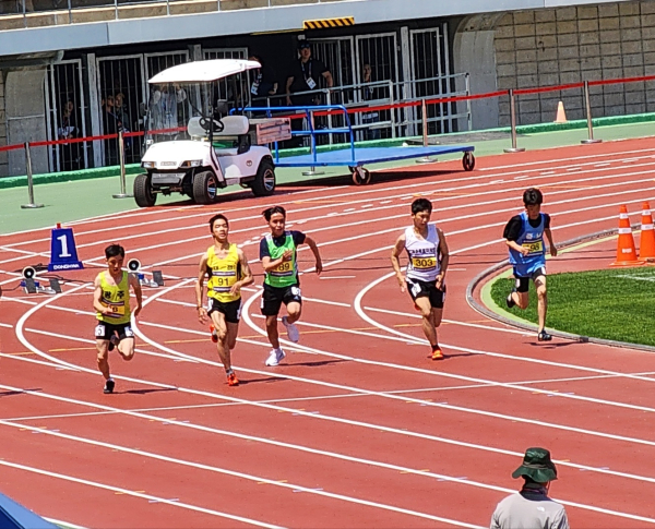 육상 100m(남) 박건우 선수(왼쪽에서 두 번째)