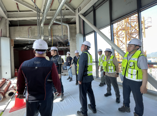 대전 서구 대형공사장 민관 합동점검 장면