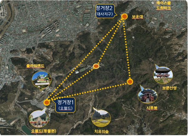 보물산 프로젝트 케이블카 노선도(안)