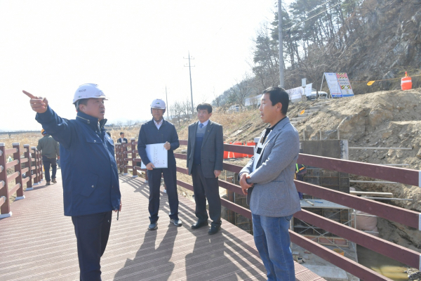 노후 농업생산기반시설 정비사업 현장점검(신양면 해보)