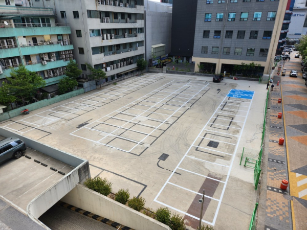 대전 서구 공한지 임시주차장 전경 사진