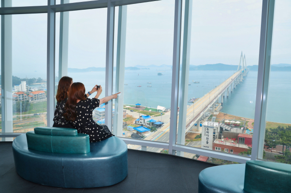 안면도 영목항 전망대 에서 내려다보는 전경