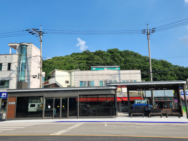 스마트 버스승강장 조성 모습