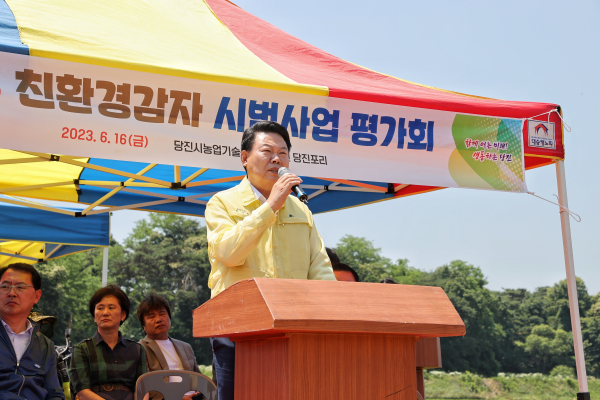 친환경감자 시범사업 평가회 진행 모습