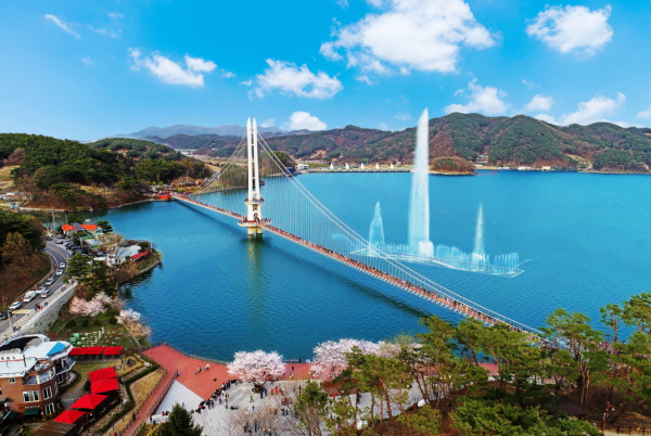 예당호 출렁다리&음악분수