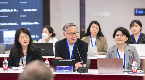 첫줄 왼쪽부터 상지대 이수진 교수, 한국대표 경희대 김용석 교수(HoD), 한의학연 최선미 책임연구원