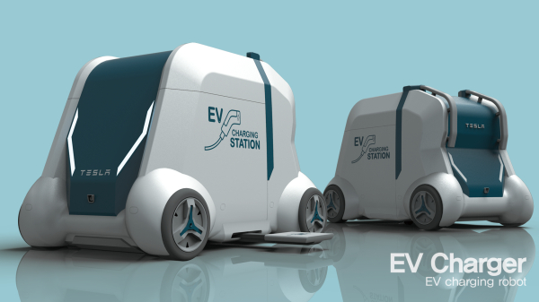 주거지역 기반 이동식 전기차 충전 로봇/한기대 제공