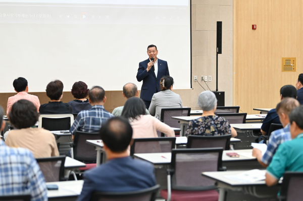 지난달 30일 부동산 공인중개사 소양 교육 모습