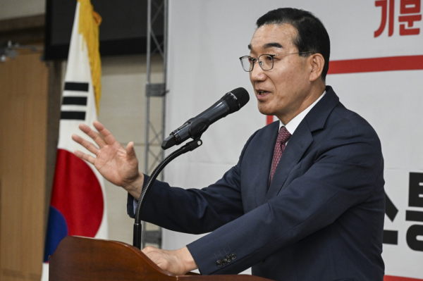 4일 중구청 대회의실에서 열린 ‘민선8기 1주년 맞이 구민과의 대화’ 행사 모습