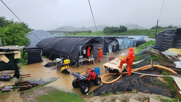 폭우 피해 현장 모습