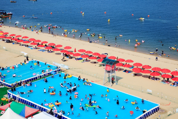 왜목 해수욕장 전경