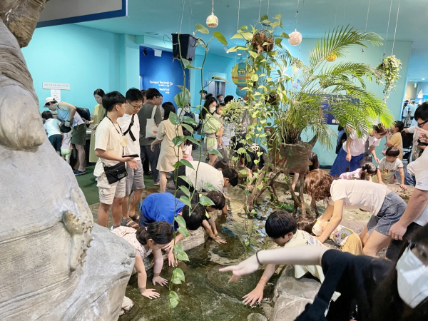 지난 23일 진행된 문화체험 프로그램에 참여한 청소년들.