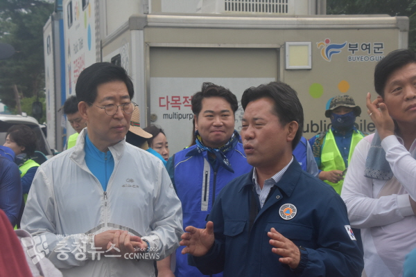 양승조 전 충남지사, 박정현 부여군수