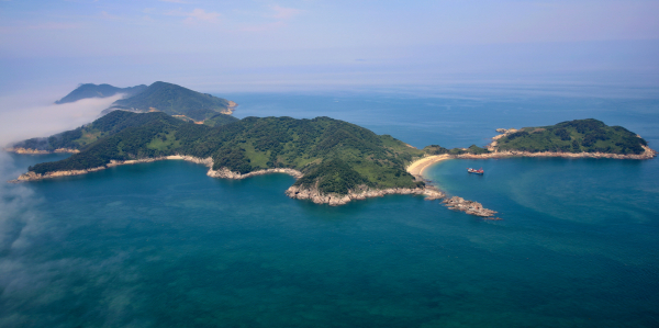 가의도 항공사진.