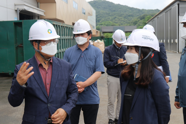 조소연 이사장 공단 주요시설 현장방문 진행 모습