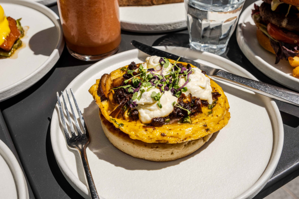 버섯 스크램블 계란 크럼핏