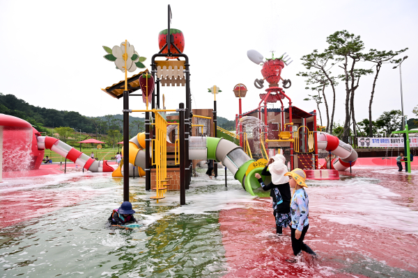 딸기향 농촌테마공원 물놀이장 개장식