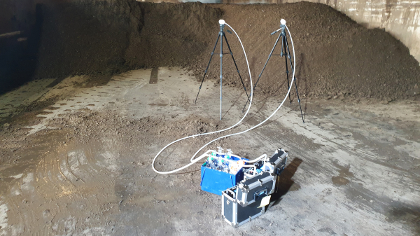 지난 4일 한국환경공단이 악취기술진단을 하는 모습