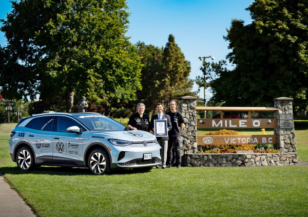 한국타이어 아이온(iON), 폭스바겐 ID.4 캐나다 투어 기네스 세계 신기록 달성