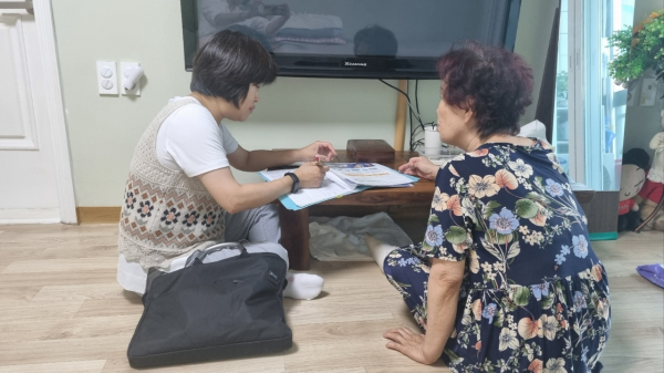 폭염대비 취약계층 방문 모습