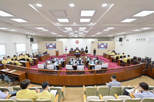 제246회 공주시의회 임시회 본회의 모습