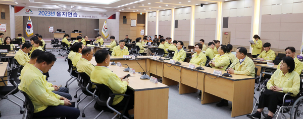 서산시의회, 을지연습 현장 격려 방문