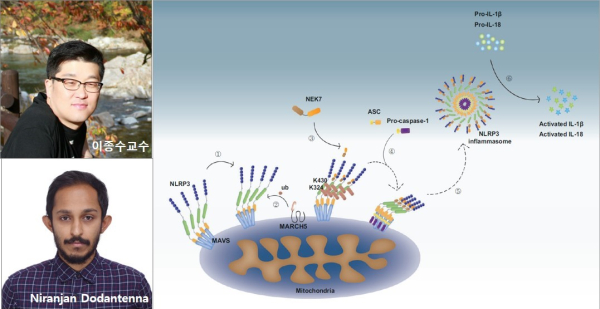 이종수 교수, Niranjan Dodantenna 박사과정생 사진