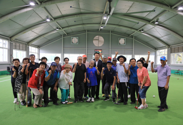 오성환 당진시장 장애인체전 훈련장 방문 격려