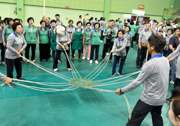 29일 서산시민체육관에서 열린 2023년 새마을지도자 한마음대회 모습