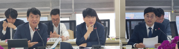 (왼쪽부터)문진석·박완주·이정문 국회의원/사진=박동혁 기자