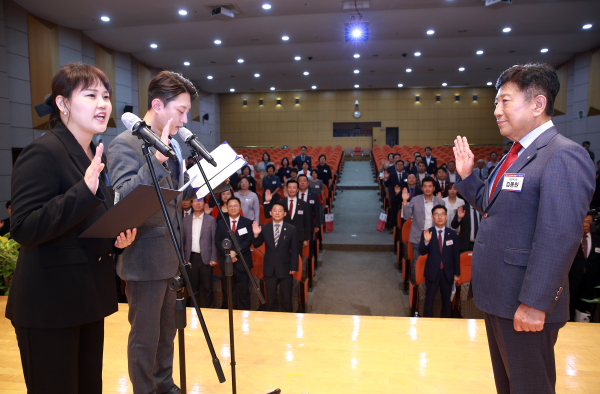 제21기 민주평통 대전서구협의회 출범식 및 정기총회 행사 장면