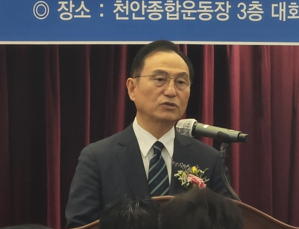 축사를 하는 박상돈 천안시장/사진=박동혁 기자