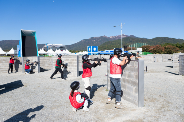 서바이벌 체험 모습