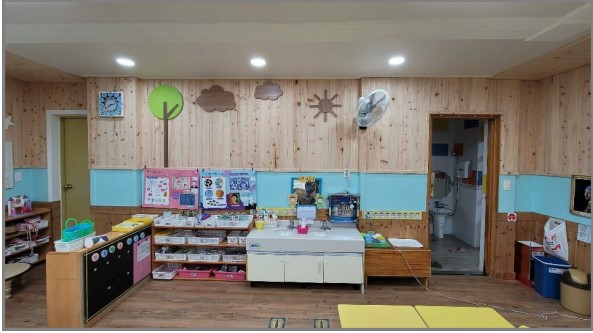 2022년 어린이 이용시설 목조화 사업에 선정된 신탄진동 하늘꿈어린이집 모습