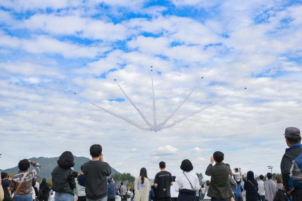 세종축제 에어쇼 모습