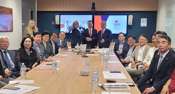 대전경제사절단, 퀸즐랜드 상공회의소 방문 단체사진