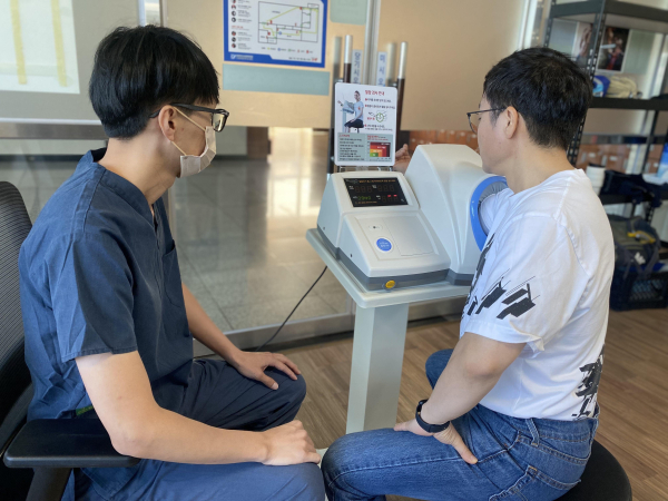 심뇌혈관질환 기초검사 및 상담 모습