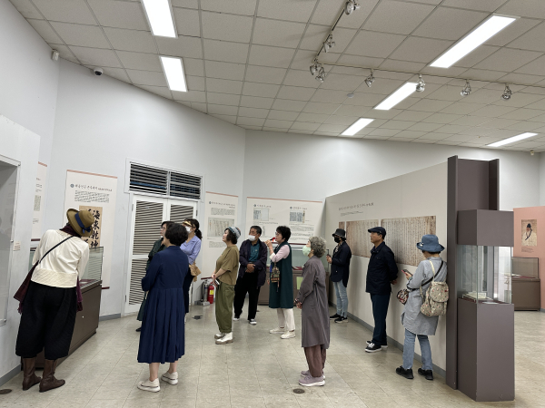 하반기 대전문학기행 ‘대전의 문학을 찾아’ 진행 모습