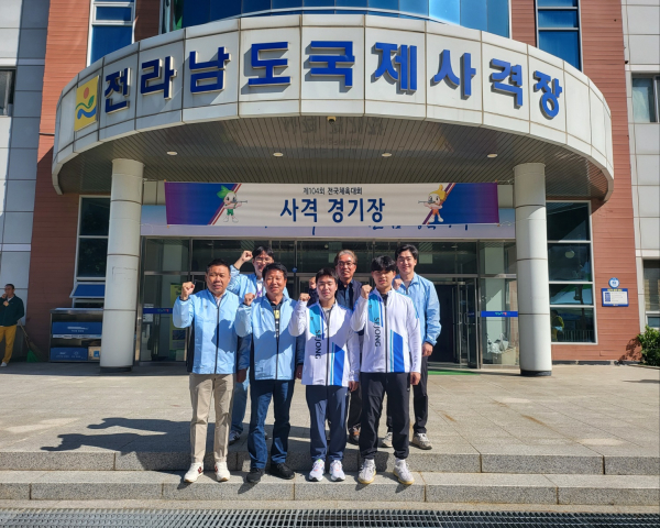 사격 선수단 모습