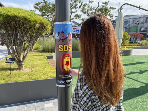 비상벨 LED 안내판 사진