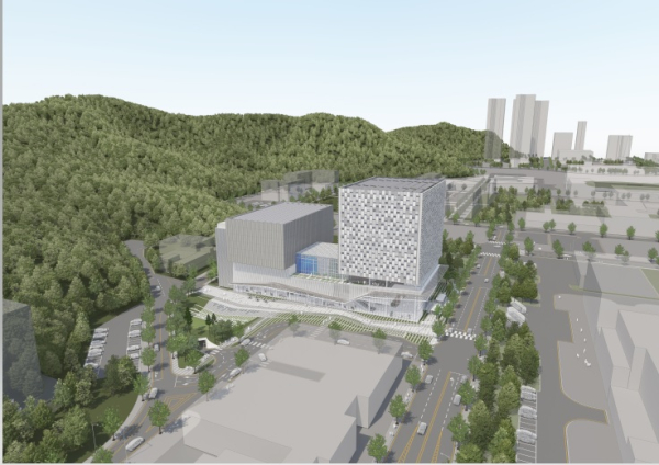 대전 융복합 특수영상 콘텐츠 클러스터 설계 공모 당선작 조감도