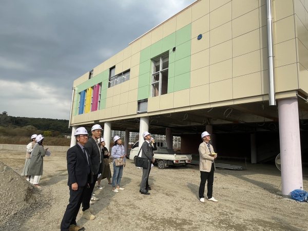 대전복용초등학교 신축공사 민간명예감독관 협의회 현장 점검 모습